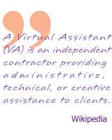 A VA is an independent contractor